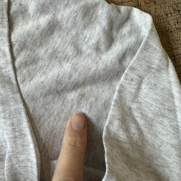 Justice girls size large long sleeve graphic tee shirt in gray with glitter - Picture 4 of 11